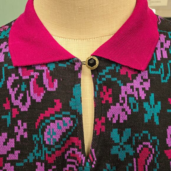 Vintage 80's The American Collection by Cricket Lane knit skirt set M/S - Picture 3 of 10